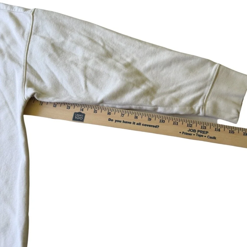 Nike Sportswear Essential Crewneck Sweatshirt Cream Off White Logo‎ Womens L